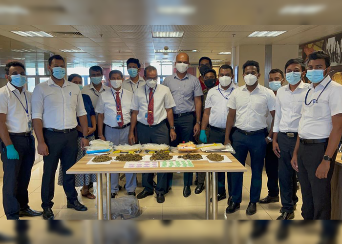මිලියන නවයකට ආසන්න මත් ද්‍රව්‍ය පාර්සල් පහක් අත්අඩංගුවට