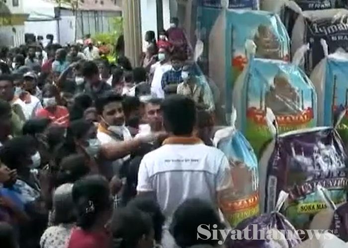 රත්නපුරේ සහල් දන්සැලක් – දහස් ගණනක් එක් රොක් වෙයි