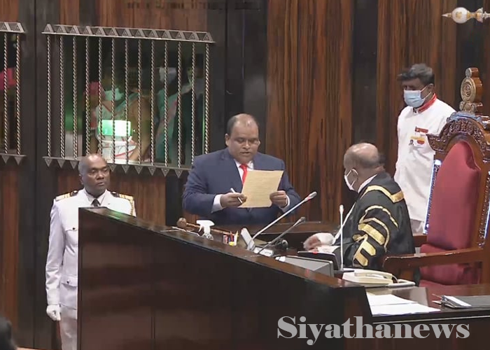 ධම්මික පෙරේරා දිවුරුම් දෙයි