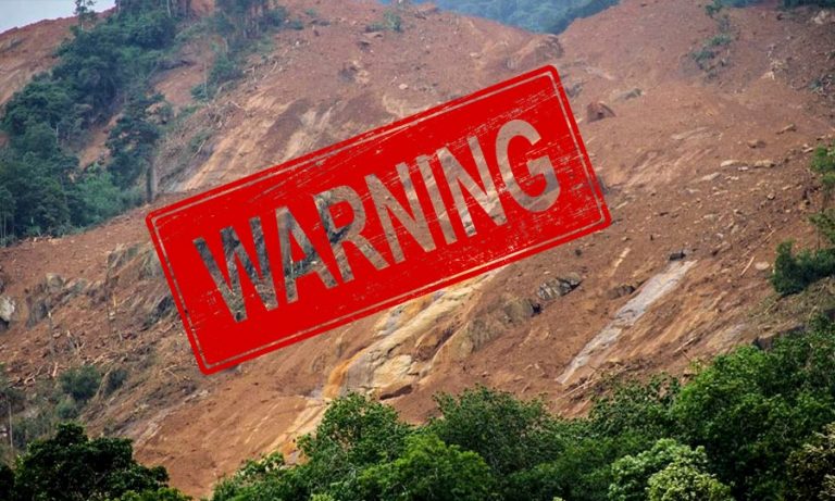 දිස්ත්‍රික්ක 4 ක් සඳහා නායයෑම් අනතුරු ඇඟවීම්