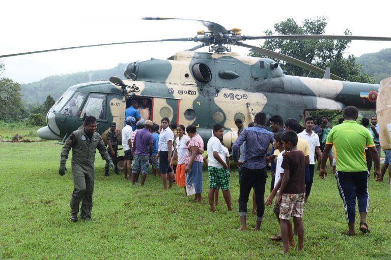අයහපත් කාලගුණ තත්වය නිසා දිවයිනේ ඇතිවිය හැකි හදිසි අපදා තත්වයකට මුහුණ දිමට ශ‍්‍රි ලංකා ගුවන් හමුදාව සුදානමින්
