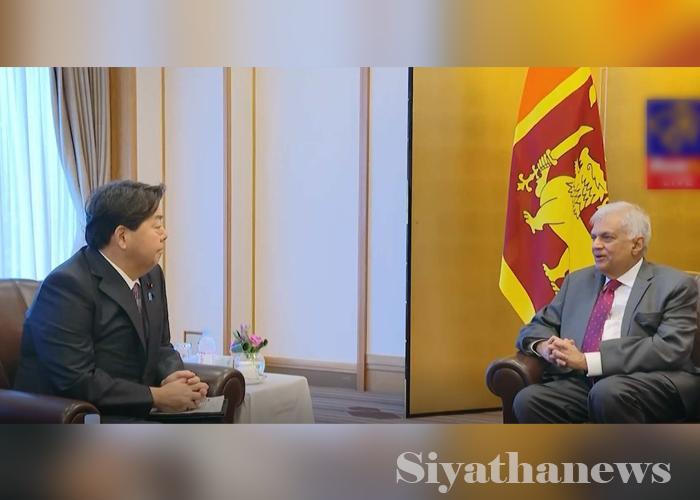 ජනපති රනිල් ජපාන විදේශ ඇමති සහ සිංගප්පුරු අගමැති හමුවෙයි