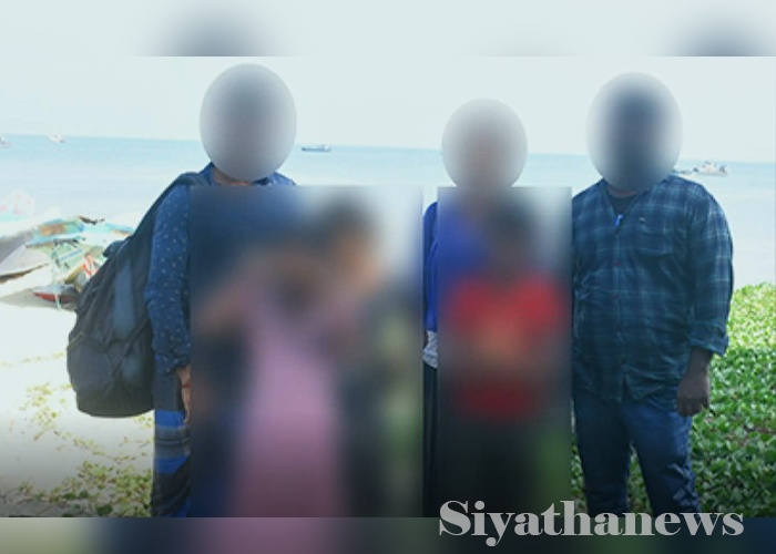 නීති විරෝධී ලෙස මෙරටින් සංක්‍රමණය වීමට උත්සහ කල පිරිසක් නාවික හමුදා භාරයට