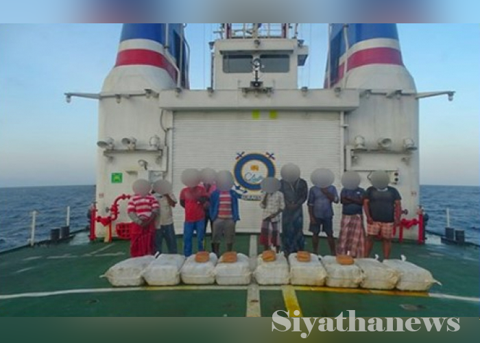 කේරළ ගංජා තොගයක් වයඹ මුහුදේදී අත්අඩංගුවට