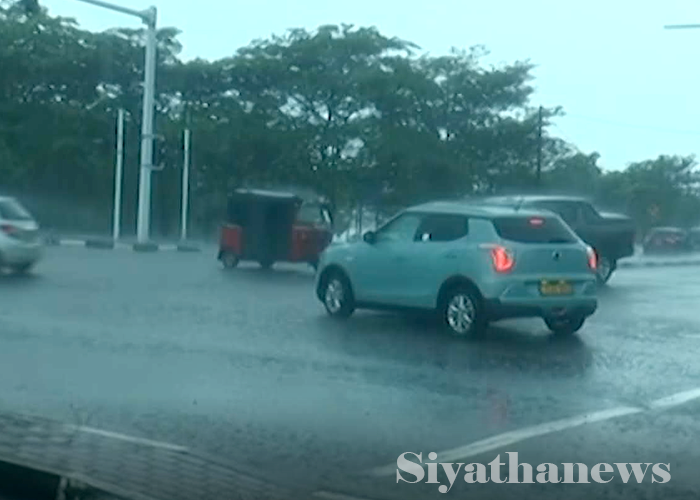 අද මි.මී 100 ඉක්මවූ තද වැසි
