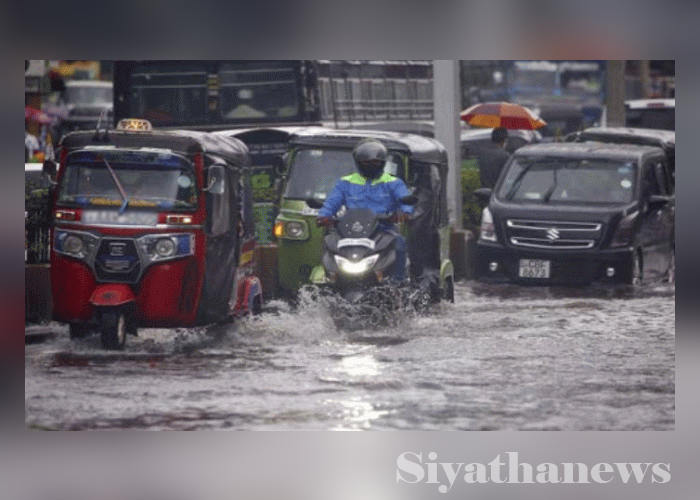 අධික වර්ෂාපතනයත් සමඟ මාර්ග කිහිපයක් ජලයෙන් යටවෙයි