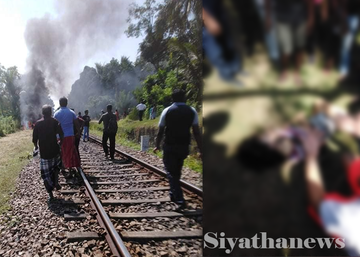 උණවටුනේදී ත්‍රිරෝද රථයක් දුම්රියේ ගැටී දෙදෙනෙකු මරුට