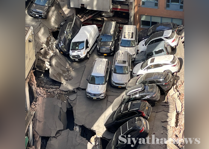 අමෙරිකාවේ මහල් රථ ගාලක් කඩා වැටෙයි