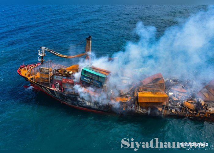 එක්ස්ප්‍රස් පර්ල් නෞකාව ගිනි ගෙන අදට වසර 02ක්