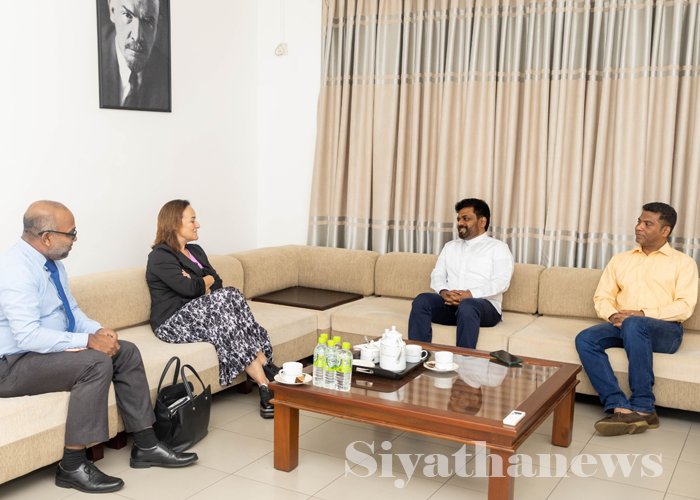 නෙදර්ලන්ත තානාපතිනිය සහ අනුර කුමාර අතර හමුවක්