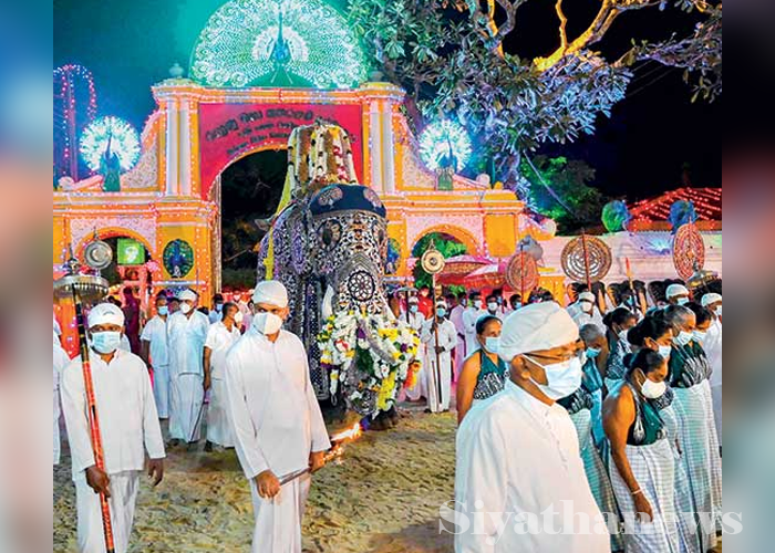 රුහුණු මහා කතරගම ඇසළ පෙරහැර මංගල්‍යයේ දෙවන දිනය අදයි