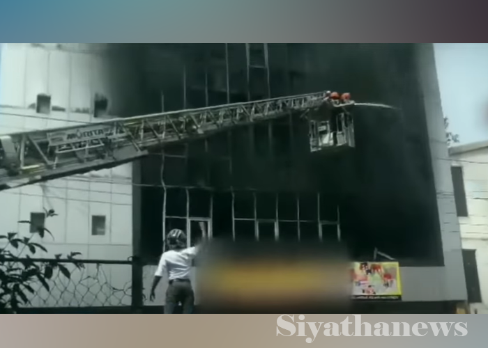 කුරුණෑගල පෞද්ගලික ගොඩනැගිල්ලක ගින්නක්