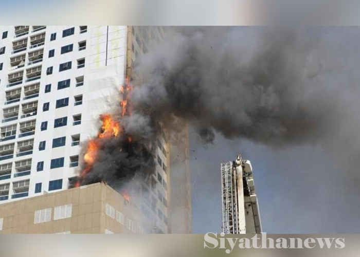 එක්සත් අරාබි එමීර් රාජ්‍යයේ නේවාසික ගොඩනැගිල්ලක ගින්නක්