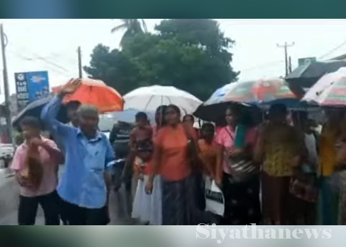 අස්වැසුම නිසා ඉබ්බාගමුවේ විරෝධතා