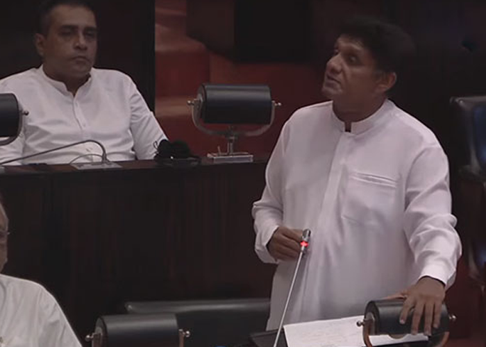 අස්වැසුම ගැන පාර්ලිමේන්තුවේ වාද විවාද