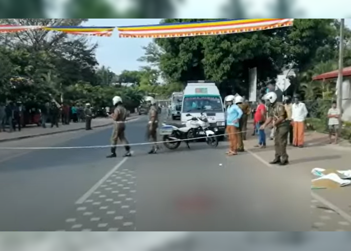 ලංගම බස් රථයක ගැටීමෙන් පුද්ගලයෙක් ජීවිතක්ෂයට