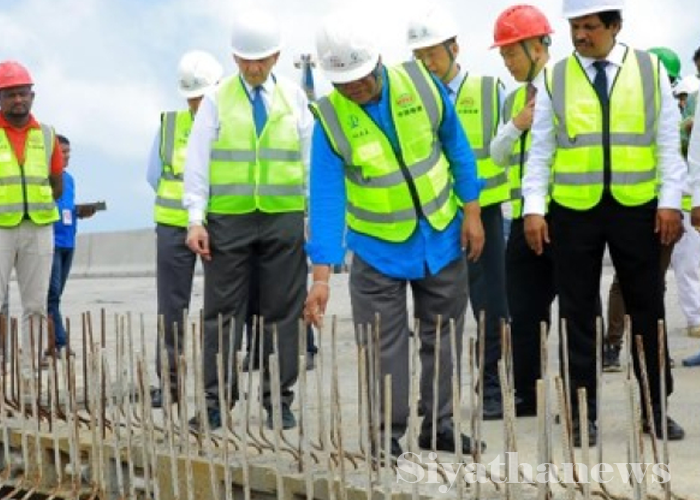 2024 සැප්තැම්බර් වන විට වරාය පිවිසුම් ගුවන් මාර්ගයේ ඉදිකිරීම් අවසන්