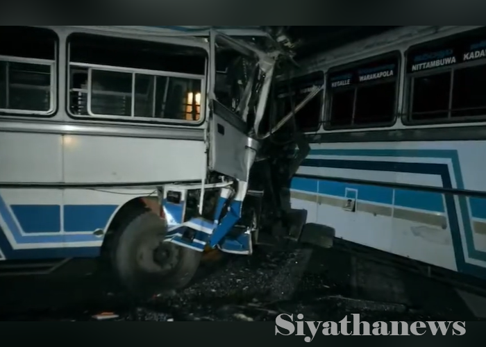 15ක් රෝහල් ගත කළ බස් රථ අනතුර