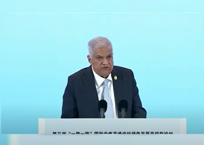 දේශගුණ විපර්යාසයන්ට මුහුණ දීමට විශේෂ වැඩපිළිවෙලක් අවශ්‍යයි – ජනපති චීනයේදී කියයි(VIDEO)