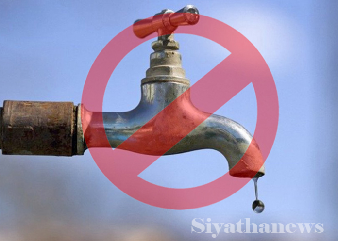 අද පැය 15ක ජල කප්පාදුවක්