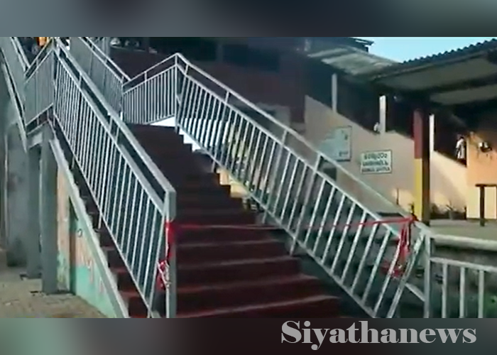 බම්බලපිටිය දුම්රිය ස්ථානයට තාවකාලික පාලමක්