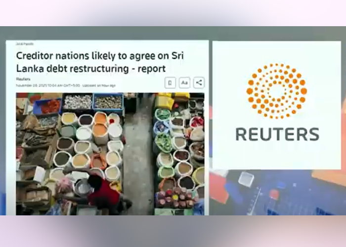 ශ්‍රී ලංකාවේ ණය ප්‍රතිව්‍යුහගත කිරීමට ණය දෙන රටවල් එකඟ වන බවට ඉඟියක්