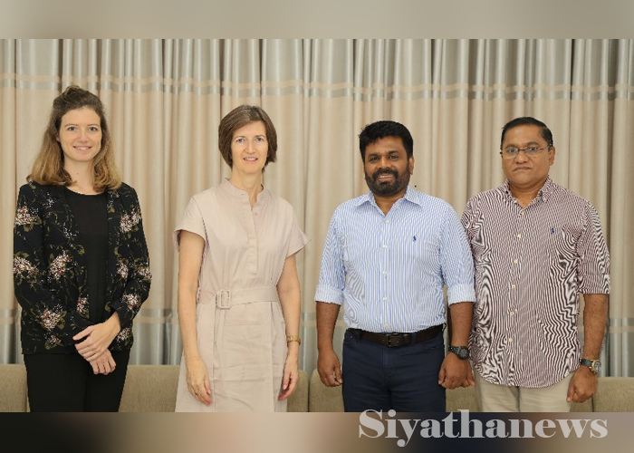 ස්විට්සර්ලන්ත තානාපතිනිය සහ අනුර කුමාර අතර හමුවක්