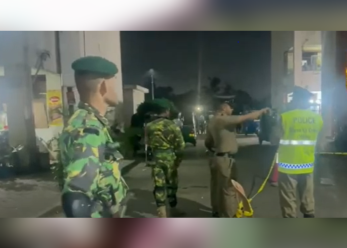 රන්දිය උයන මහල් නිවාස සංකීර්ණයේ වෙඩි තැබීමක්(VIDEO)