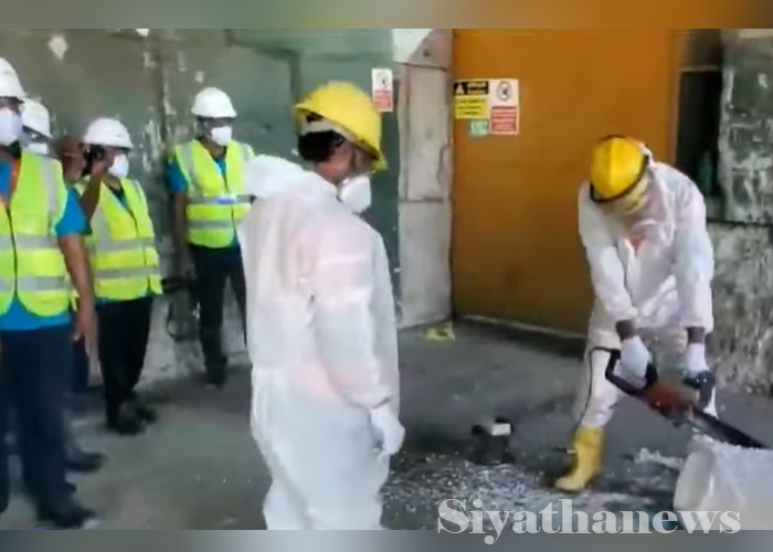පොලිතීන් ටොන් 05කට අධික ප්‍රමාණයක් විනාශ කරයි (VIDEO)
