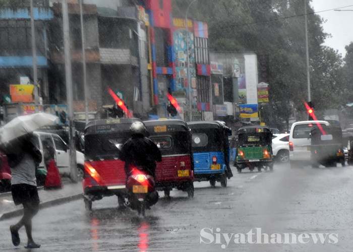 දිවයින පුරා වැසි තත්ත්වයේ වැඩි වීමක්