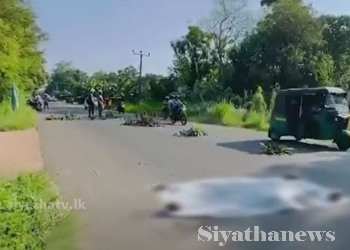 වැල්ලවාය හඳපානාගල ප්‍රදේශයේ රිය අනතුරකින් පුද්ගලයෙකු ජීවිතක්ෂයට(VIDEO)