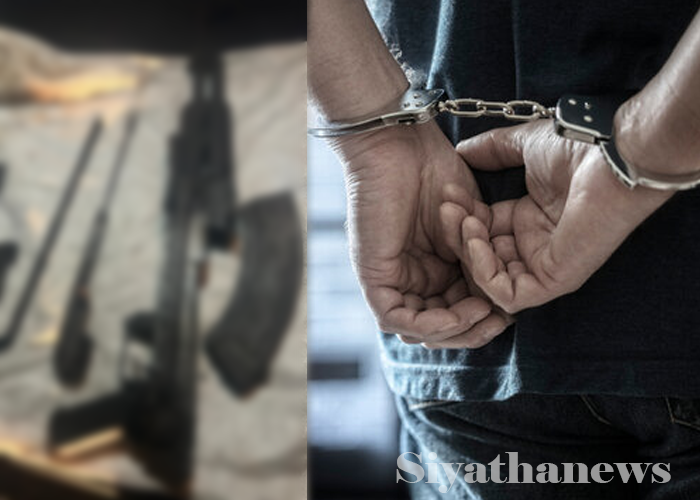 T56 ගිණි අවි 2ක් සමඟ පුද්ගලයෙකු අත්අඩංගුවට