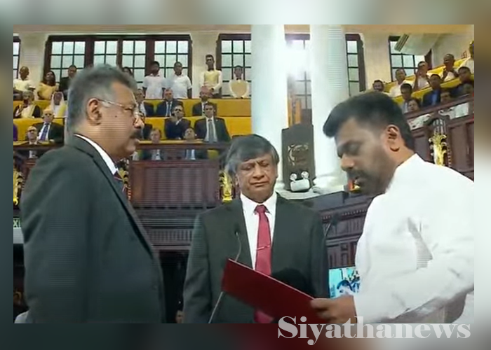 නව ජනපති ලෙස අනුර දිවුරුම් දෙයි