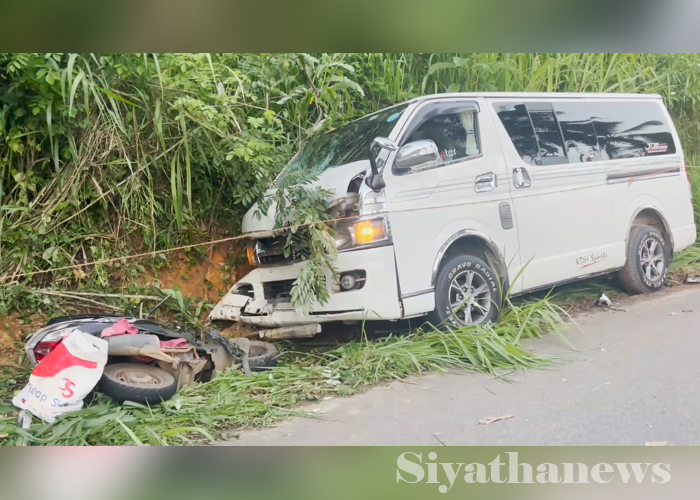 මාරක රිය අනතුරකින් තරුණ අඹුසැමි යුවළක් මරුට