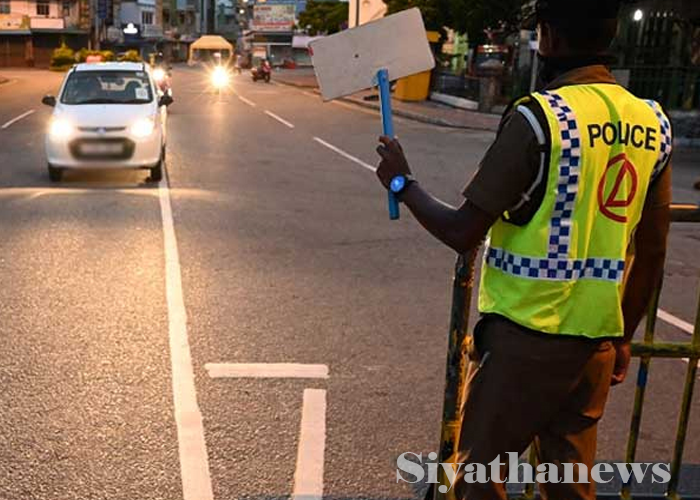 ඇඳිරිනීතිය ගැන පොලීසියෙන් දැනුම්දීමක්