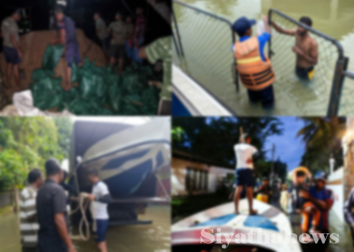 අයහපත් කාලගුණයෙන් විපතට පත් ජනතාවට සහන සැලසීම සඳහා ත්‍රිවිධ හමුදා සහාය අඛණ්ඩව