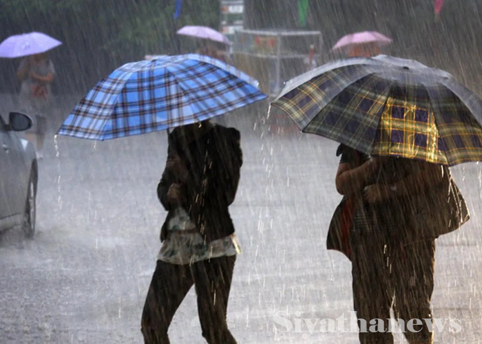 අද පළාත් කිහිපයකට තද වැසි