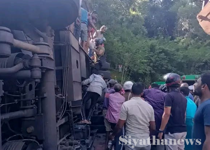 බදුල්ලේ බස් අනතුරක් – දෙදෙනෙක් මරුට (VIDEO)