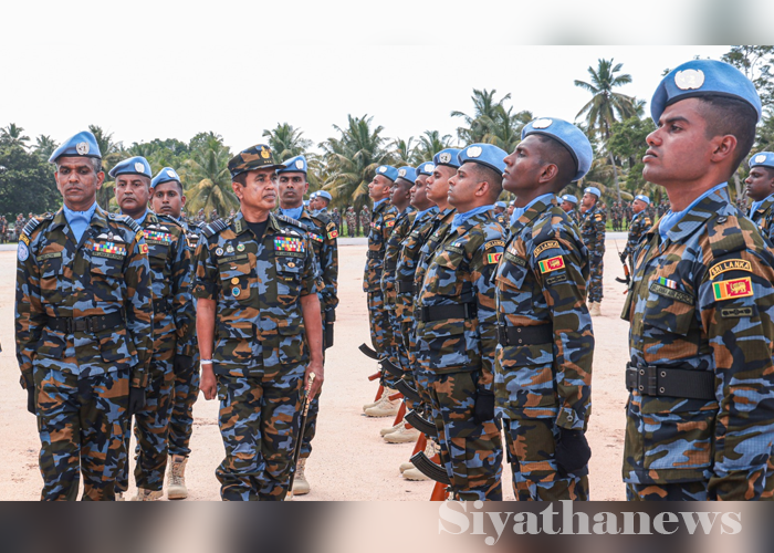 එක්සත් ජාතීන්ගේ සාම සාධක මෙහෙයුමට පිටත්වන ගුවන් හමුදා සාමාජිකයින්ගේ විසිරයාමේ පෙළපාලිය