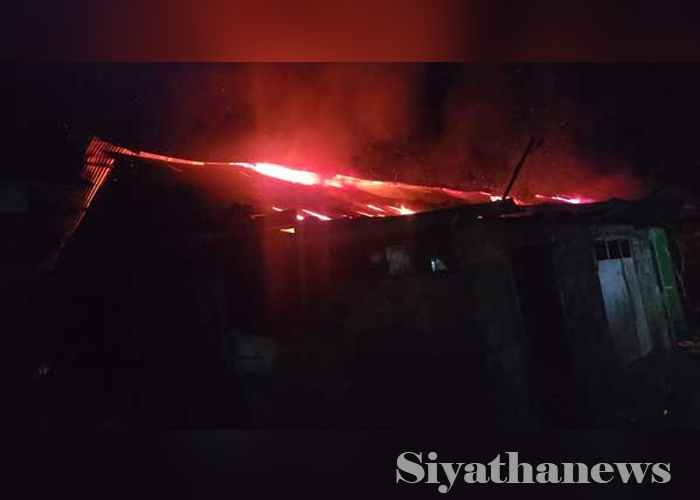 ﻿හැටන් වතු නිවාස පෙළක ගින්නක්