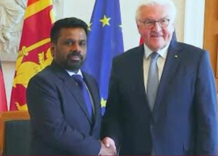 ජනපති අනුර ජර්මන් ජනපති සහ විදේශ ඇමති හමුවෙයි (VIDEO)