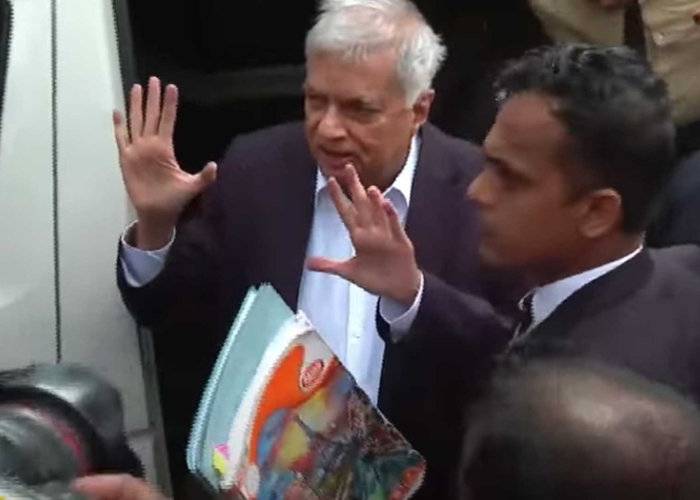 හිටපු ජනපති රනිල් , කොටුව මහේස්‍ත්‍රාත් අධිකරණයට ඉදිරිපත් කරයි