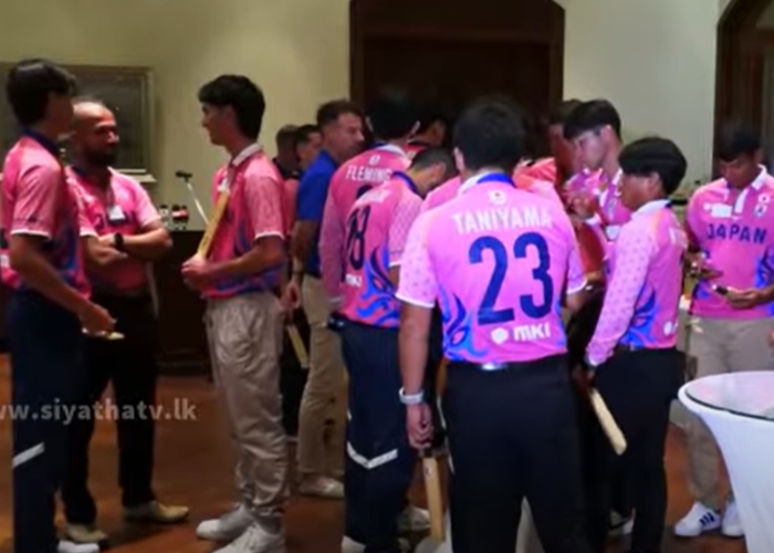 ශ්‍රී ලංකාවට පළමු වරට පැමිණි ජපන් ක්‍රිකට් කණ්ඩායම (VIDEO)