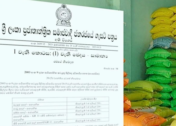 ආනයනික සහල්වලට උපරිම සිල්ලර මිලක් (VIDEO)