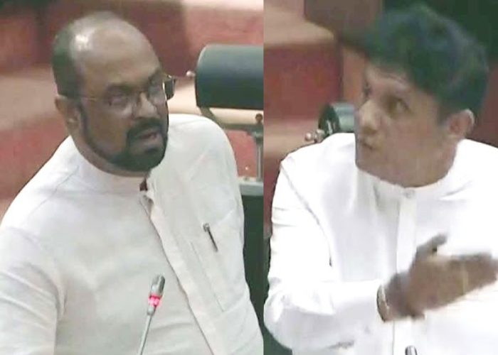 සජිත්ගේ ප්‍රශ්නයට සැරටම පිළිතුරු දුන් ඇමති කුමාර (VIDEO)