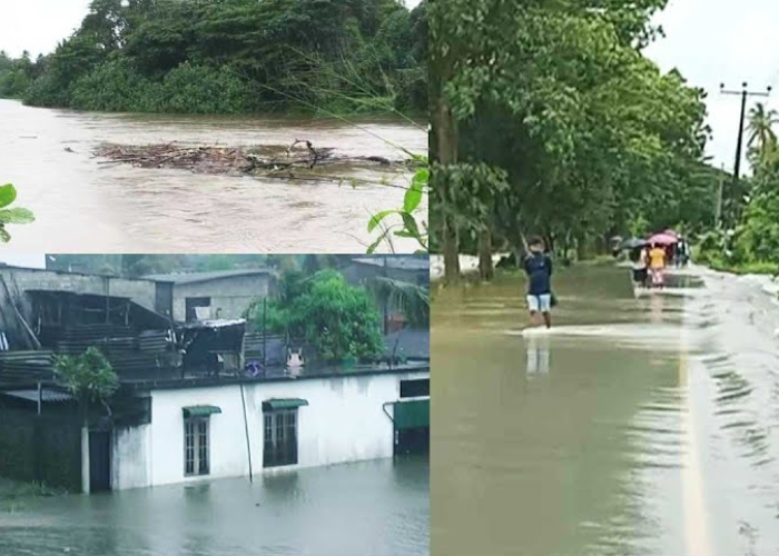 ගංගා කිහිපයකම ජල මට්ටම ඉහළ යාමත් සමඟ ප්‍රදේශ ගණනාවකට ගංවතුරෙන් හානි (VIDEO)