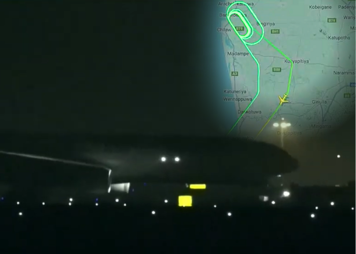 තුර්කි ගුවන් යානයේ හදිසි ගොඩ බෑම (VIDEO)