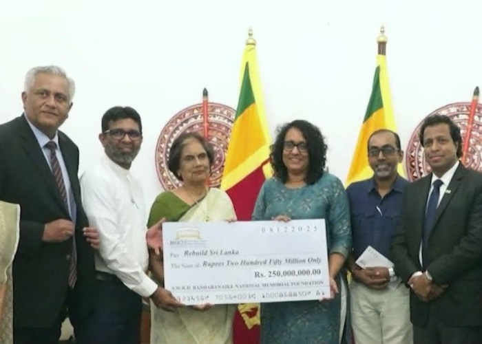 බණ්ඩාරනායක අනුස්මරණ පදනමෙන් මිලියන 250ක් (VIDEO)