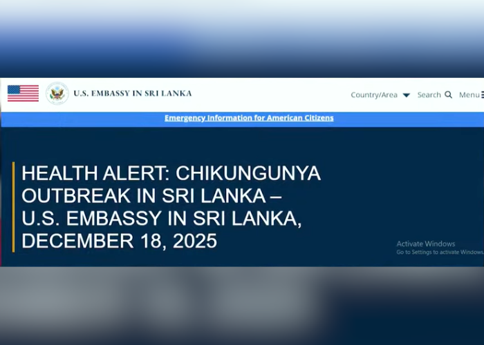 අපිට චිකුන්ගුන්යා එයිද? – අමෙරිකාවෙන් අනතුරු ඇඟවීම් (VIDEO)