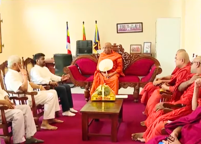 ජනපති රාමඤ්ඤ සහ අමරපුර මහානාහිමිවරුන් බැහැදකී (VIDEO)